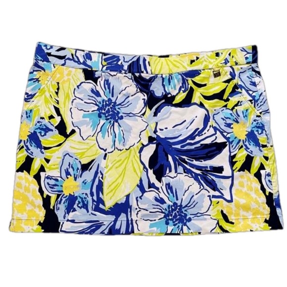 Rafaella Blue & Yellow Skort Resort Wear - Picture 2 of 13